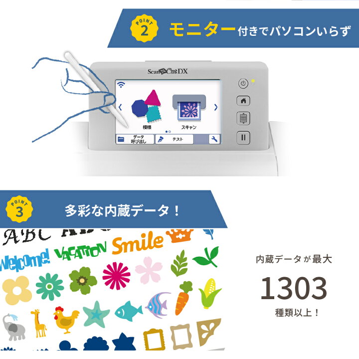 楽天市場】[お得な特典付き！] スキャンカットDX SDX1010EP  