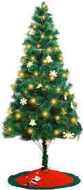 【2022年モデル】 クリスマスツリー 210cm 松葉 イルミネーション・ ツリースカート付き 枝大幅増量タイプ ヌードツリー もみの木