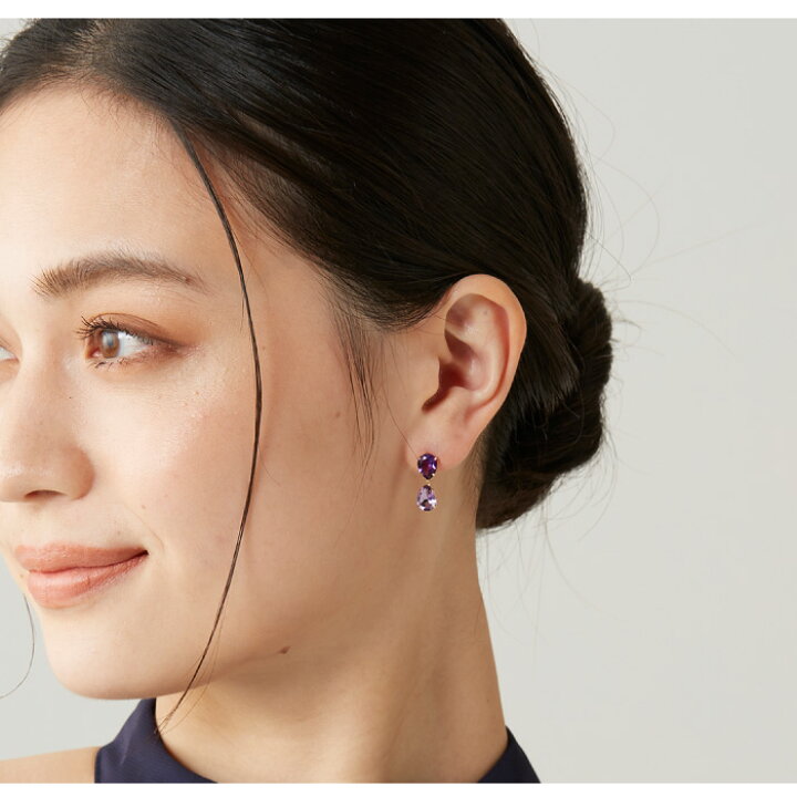 楽天市場】【今だけ10名様限定15%OFFクーポン！】 アメジスト ピアス 