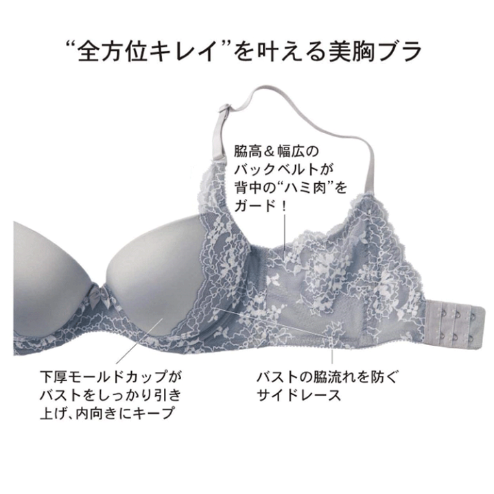 楽天市場】ブラジャー バストアップ ノンワイヤーブラ モールド