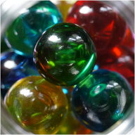 【ビー玉】 カラーマーブル 25mm 65入 ミックス