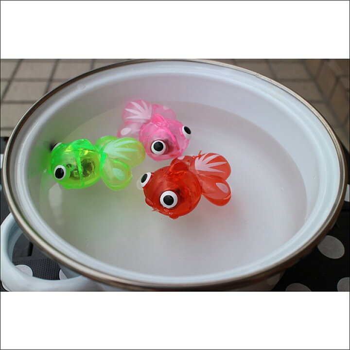 楽天市場 水に浮くすくい用おもちゃ ピカピカ光って浮かぶちょっと大きめの金魚 約5 5cm 24個 販促イベント屋