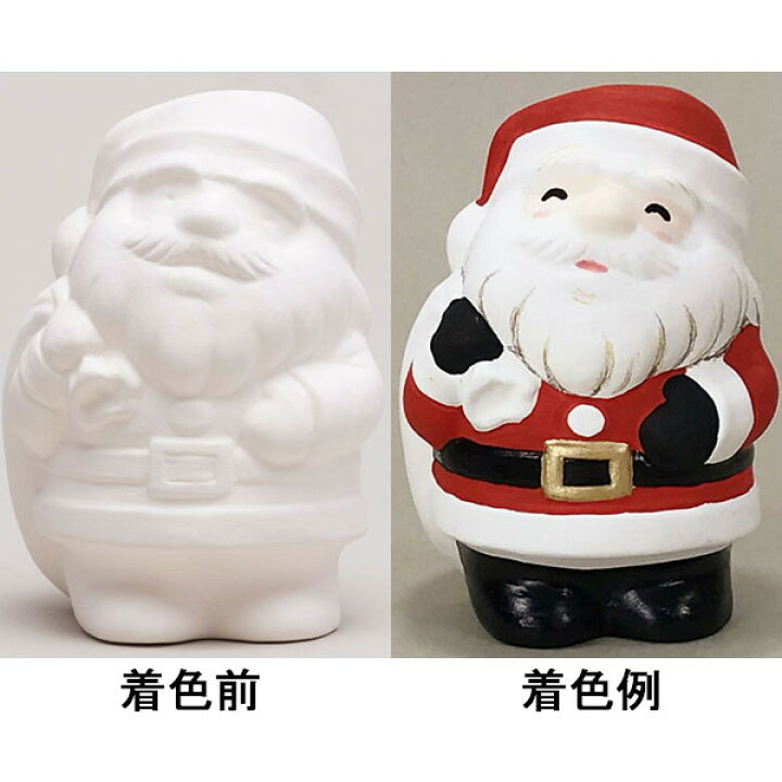 楽天市場 クリスマス手作り工作キット 陶器の色塗り貯金箱 サンタさん 10個 家で作る 家で遊ぶ 趣味を作る 家でできる工作 おうち遊び 販促イベント屋
