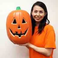 ハロウィン 装飾　パンプキンLEDランタン　約H40cm　XLサイズ（スマイル） / ハロウィン 飾り 置物 オブ…