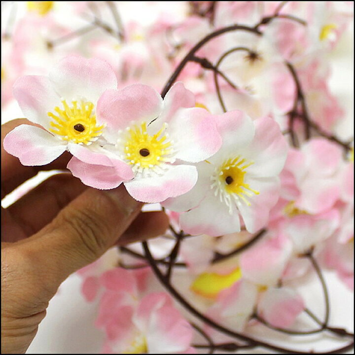 楽天市場】桜装飾 桜ガーランド L180cm 24本セット / 桜 造花 バナー 