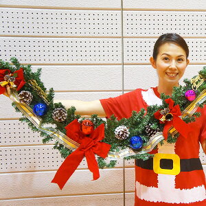 �N���X�}�X �����@�X�܂̓�����A���ʂɁ@W20×L270cm�f�R���[�V���� �K�[�����h�@GOLD��RED���{��