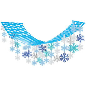 ウィンター装飾　ミックススノーハンガー　L180cm / 冬 雪 吊り下げ 飾り