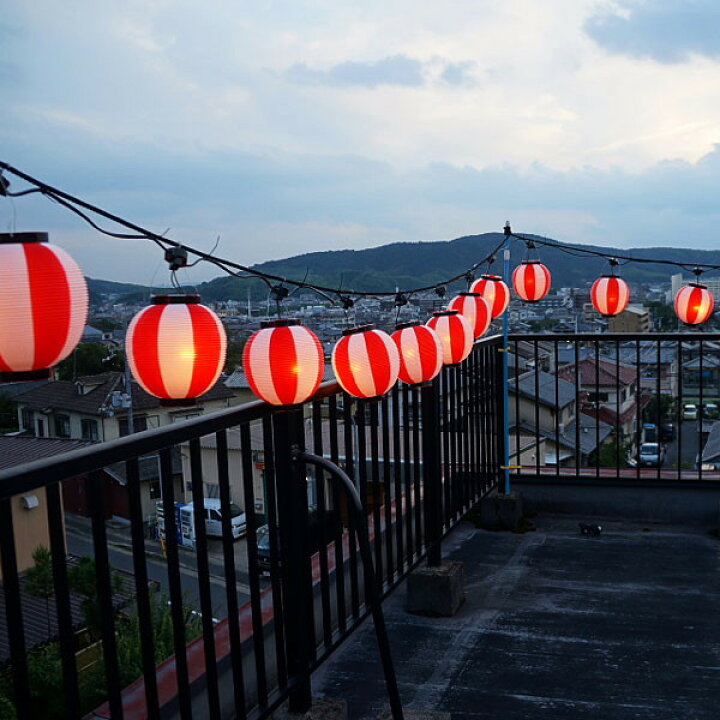 楽天市場】祭り用 提灯コード [全長20m、20灯、80cm間隔] Aタイプ 屋外 