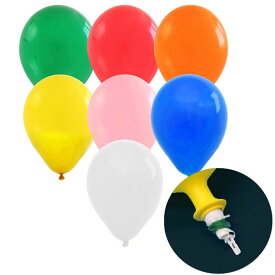 無地ゴム風船100個　ワンタッチバルブ装着済み バルーン 風船 イベント 動画有