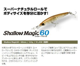 シャローマジック 60 Shallow magic シャロウマジック 60mm 3.8g Aqua Wave アクアウェーブ コーモラン プロダクト ルアー ミノー ライトゲーム 釣り 釣り具