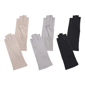 UV手袋 ショート丈 滑り止め 指先なし UVカット 手袋 UVケア グローブ 綿100％ 日よけ 日焼け防止 絶対焼かない 蒸れにくい 運転 スポーツ ゴルフ 海 おしゃれ 夏用 レディース プレゼント ギフト 母の日 ベージュ グレー ブラックW6808-02