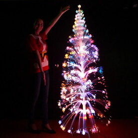 クリスマス装飾　クリスタルファイバーツリー　H180cm/クリスマス ツリー LED 電球