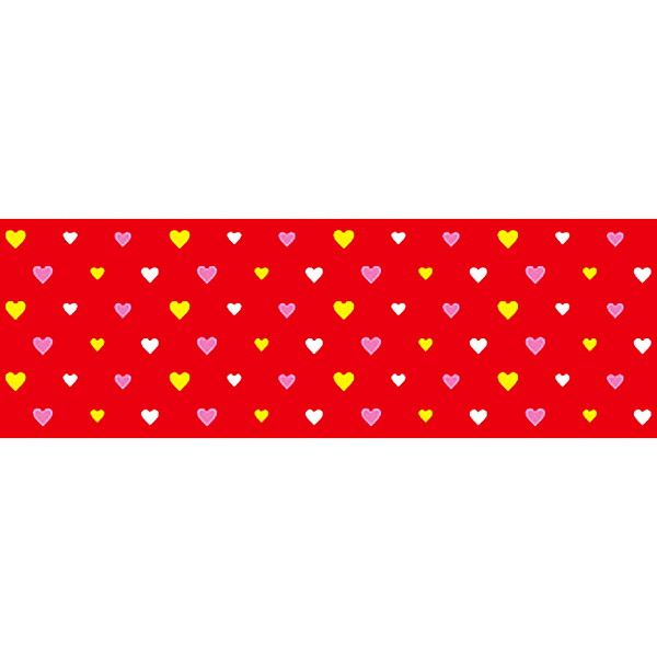 [送料無料] バレンタイン装飾 ビニール幕 ハートレッド 60cm幅×50m巻 販促品