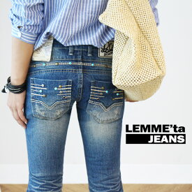 ロリータ ジーンズ LOLITA JEANS ブーツカット スタッズ ウォッシュ■lo-1445