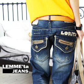 ロリータジーンズ Lolita Jeans レディース ボーイフレンド デニム ボーイズ ポケット■pat-299