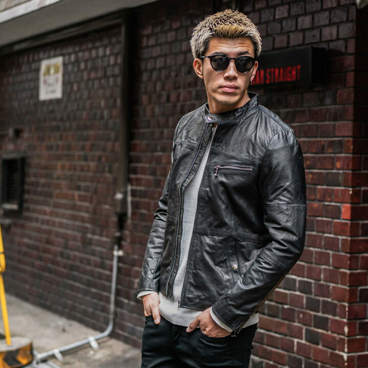 楽天市場】レザージャケット メンズ ライダース 本革 レザージャケット  