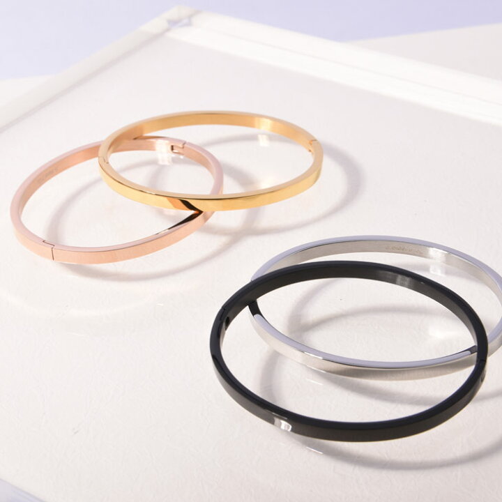 楽天市場 ブレスレット メンズ ステンレス アクセサリー バングル レディース つけっぱなし サビない サージカル 金属アレルギー アレルギー対応 ゴールド ファインスチール Finesteel シンプル シルバー ブランド ペア おしゃれ プレゼント ブローディア Brodiaea Joker