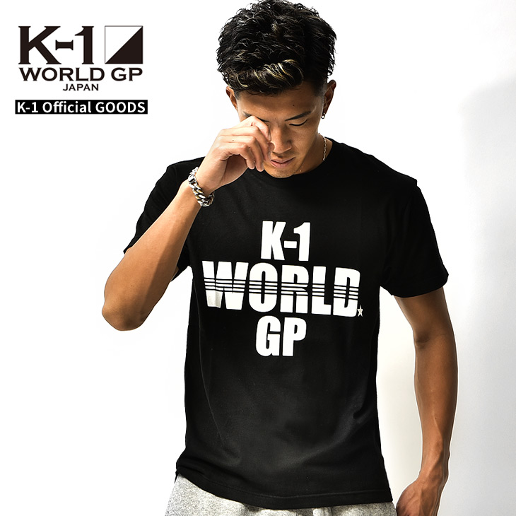 K-1×MADEINWORLDコラボTシャツ K-1 Tシャツ K1 ロゴTシャツ 半袖Tシャツ カットソー 格闘技 ファッション スポーツ グッズ ジム ウエア ウェア メンズ S M GP 大きいサイズ XL ホワイト L 黒 白 ブラック ワールドグランプリ MADEINWORLD 在庫あり WORLD 新作製品 世界最高品質人気 k-1