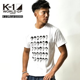 K-1 Tシャツ K1 ロゴTシャツ グラフィック Tシャツ 半袖Tシャツ カットソー 格闘技 ファッション スポーツ グッズ ジム ウエア ウェア メンズ ホワイト ブラック 白 黒 S M L XL 大きいサイズ MADEINWORLD k-1 ワールドグランプリ K-1 WORLD GP