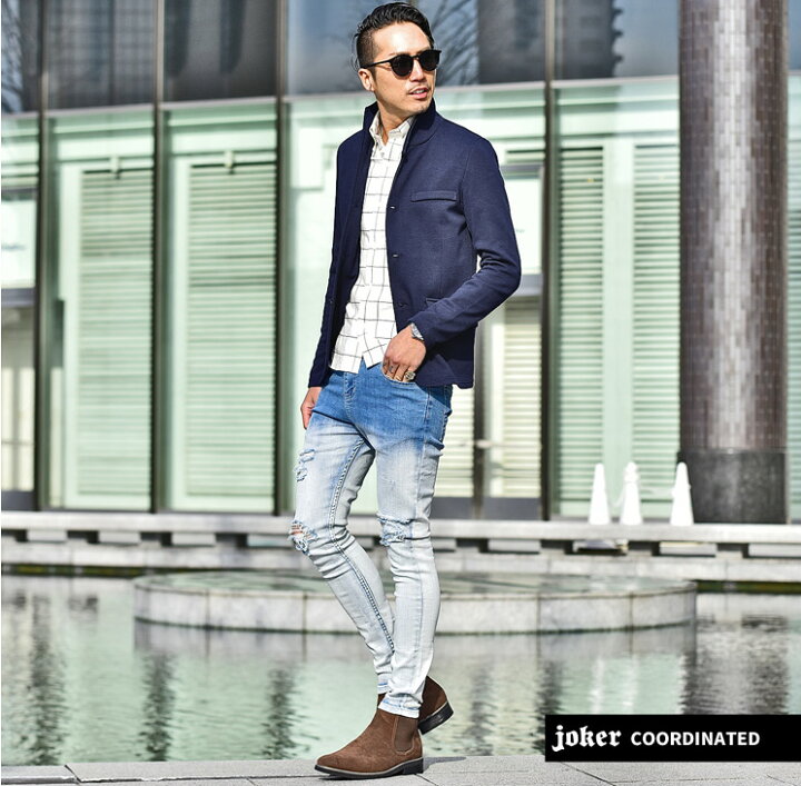 楽天市場 イタリアンカラージャケット ジャケット メンズ テーラードジャケット イタリアンカラー アウター スプリングジャケット ビジネス カジュアル スーツ 黒 ネイビー グレー セットアップ ストレッチ 父 メンズl オラオラ系 Bitter ビター系 Joker