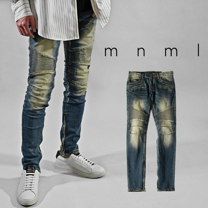 楽天市場】mnml デニム ミニマル ジーンズ スキニー ジーンズ スキニー 
