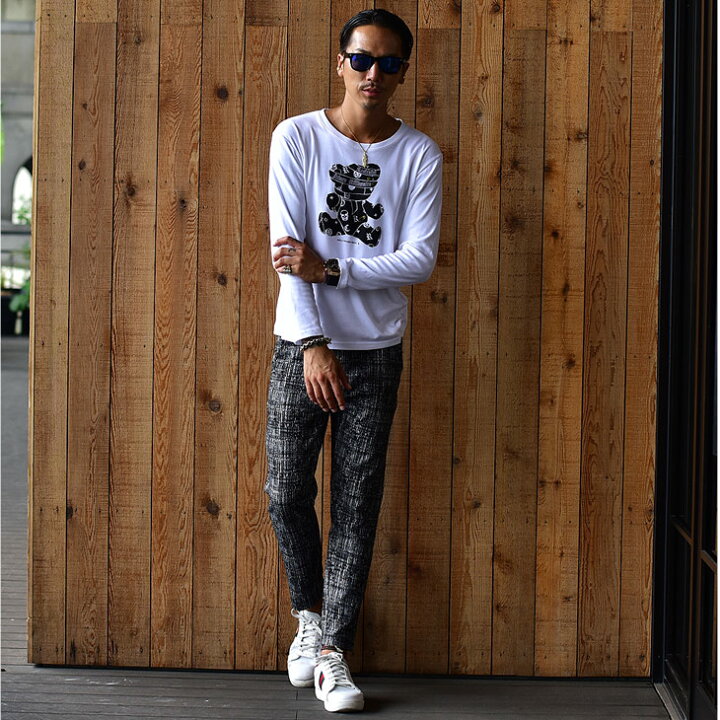 楽天市場 パンツ メンズ チェックパンツ アンクル アンクル丈 アンクルパンツ テーパード ボトムス きれいめ チェック柄 おしゃれ グレー 8分丈 服 タイト 細身 ストレッチ ウエストゴム セットアップ オラオラ系 ビター系 Bitter系 ジョーカー Joker