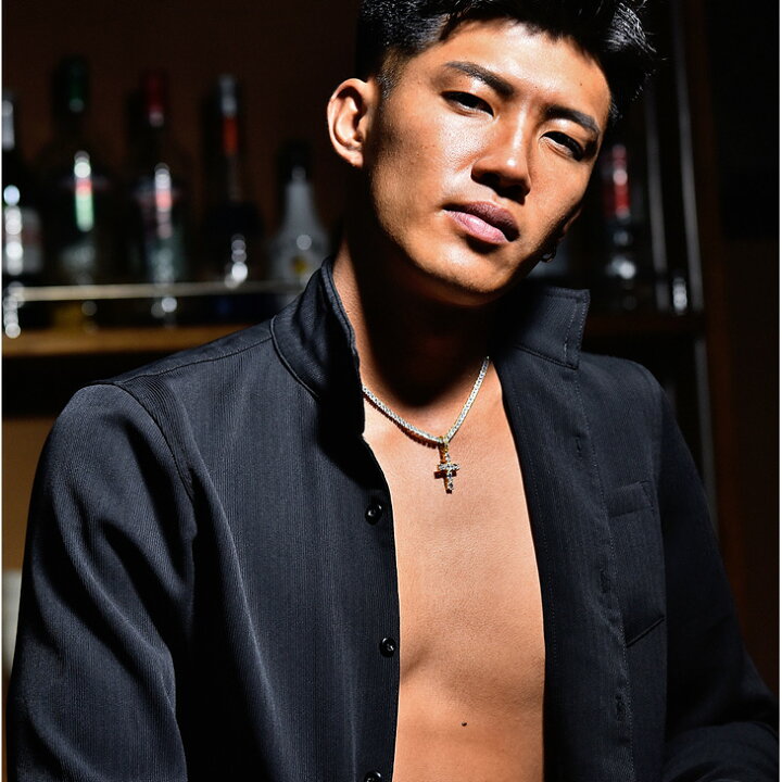 楽天市場 送料無料 ネックレス メンズ 十字架 クロス キラキラ 派手 B系 クリスタル ジルコニア チェーン キラキラ ゴールド ブランド 派手 プレゼント ギフト 記念日 ダイヤ ファッション オシャレ おしゃれ ちょいワル オラオラ系 悪羅悪羅 Bitter系 ビター系 送料