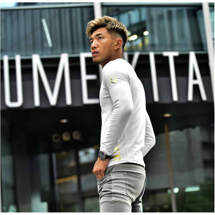 楽天市場 Tシャツ メンズ 長袖 長袖tシャツ ロンt Vネック オラオラ系 おしゃれ お洒落 ビター系 かっこいい T シャツ メンズ 服 ブランド お兄系 ちょいワル タイト マッチョ 高級 大人 ブラック ホワイト 黒 白 金 金箔 ゴールド ストレッチ Somediff サムディフ