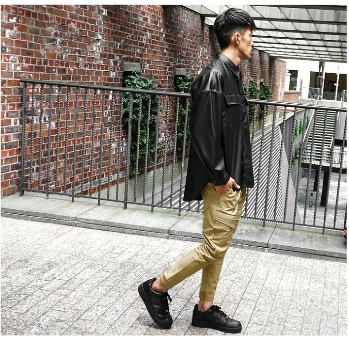 ジョガーパンツ　カーゴパンツ　XLサイズ　ブラック　ストリートファッション
