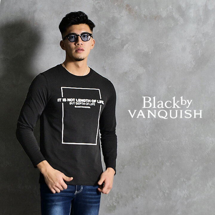 楽天市場 Tシャツ メンズ 長袖 ブランド シンプル ラインストーン ロゴ ボックスロゴ カジュアル 黒 ブラック 白 ホワイト きれいめ 綿100 大きいサイズ Ll Xl ちょいワル ビター系 Bitter系 お兄系 オラオラ系 夏 夏服 夏物 ブラックバイ ヴァンキッシュ バンキッシュ