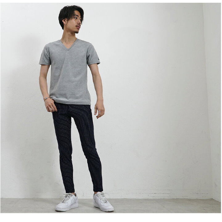 楽天市場 スキニーパンツ メンズ スキニー メンズスキニーパンツ ストレッチパンツ ボトムス オシャレ 黒スキニーパンツ ブラック ストライプ 白 ホワイト タイト 細い 大きいサイズ Ll Xl ピチピチ 夏服 夏 春夏 メンズファッション Joker