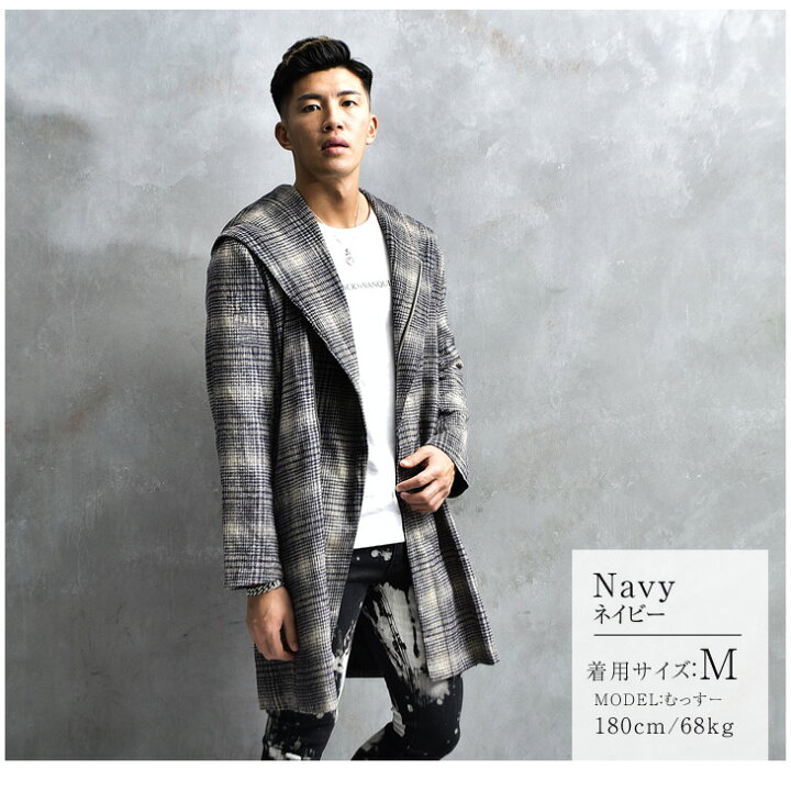 Black By Vanquish チェック Pコート 豪華