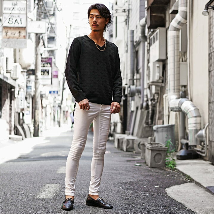 楽天市場 Vネック セーター メンズ ニット メンズ ニットセーター メンズ ニット 長袖 黒 ブラック 白 ホワイト グレー ネイビー 薄手 総柄 大きいサイズ Ll Xl 冬 冬服 冬物 秋冬 メンズファッション お兄系 オラオラ系 ちょいワル Joker