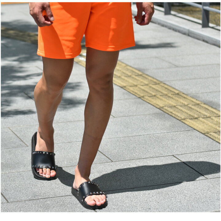 楽天市場 サンダル シャワーサンダル メンズ レディース 男女兼用 ホワイト ブラック おしゃれ スタッズ オフィス スポーツ カワイイ 可愛い シンプル 夏 夏物 プール 海 キャンプ プレゼント 軽量 Joker