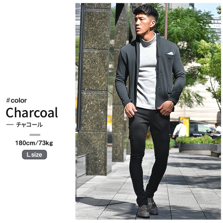 楽天市場 ジャケット メンズ スウェットジャケット イタリアンカラージャケット カジュアル スウェット スエット ネイビー ブラック 黒 グレー 迷彩 カモ柄 大きいサイズ Ll Xl Xxl 夏 夏服 夏物 オシャレ 30代 ファッション メンズ オラオラ系 ビター系 お兄系 Joker