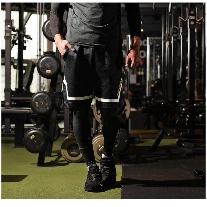 ハーフパンツ メンズ 短パン ショートパンツ ショーツ 黒 ブラック トレーニング スポーツ トレーニングウェア ジョギング 細身 ひざ上 ちょいワル マッチョ 大きいサイズ お洒落 おしゃれ 夏 夏服 夏物 M L XL XXL SOMEDIFF+ SMDF+ サムディフプラス ... ハーフパンツ XL メンズ トレーニングウェア スポーツ 黒ショートパンツ★