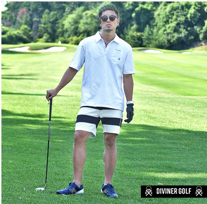 楽天市場 Diviner Golf ゴルフウェア メンズ ハーフパンツ 短パン パンツ 丈 ストレッチ 伸縮 大きいサイズ おしゃれ ブランド ショートパンツ コーディネート ボーダー ゴルフ服 コンペ 景品 夏 夏服 夏物 メンズファッション スポーツ カジュアル シンプル ディバ