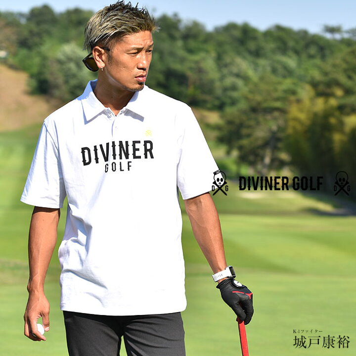 楽天市場 Diviner Golf ゴルフウェア メンズ ポロシャツ ゴルフ ウェア 夏 半袖 ポロ 派手 大きいサイズ おしゃれ ブランド 白 ホワイト ブラック 黒 可愛い オレンジ ブルー コンペ 景品 夏 夏服 夏物 メンズファッション スポーツ カジュアル シンプル ディバイナー