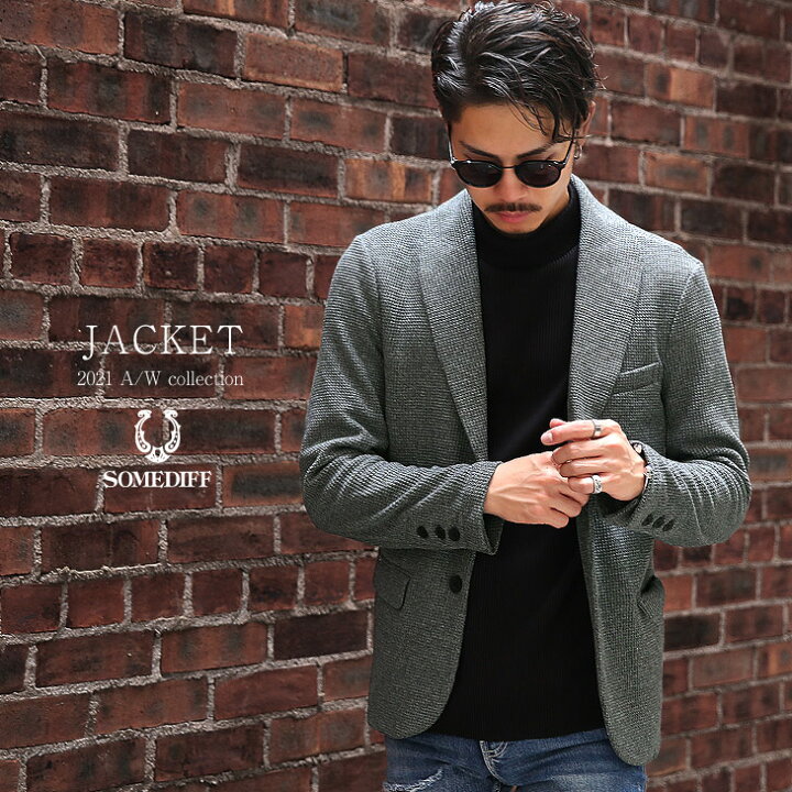 楽天市場 メンズ テーラードジャケット ニットジャケット ニットテーラードジャケット 春 春服 春物 冬 冬服 冬物 ショート丈 オシャレ カジュアル ショールカラー テレワーク おすすめ スーツ ビジカジ ちょいワル お兄系 オラオラ系 ビター系 Joker