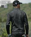 【DIVINER GOLF】 ゴルフウェア メンズ 長袖 ジャケット トラックジャケット ストレッチ ゴルフ 伸びる グレンチェック チェック 千鳥 チドリ 大きいサイズ LL XL XXL ブランド おしゃれ セットアップ対応 秋 秋服 春 春服 joker ジョーカー ディバイナー
