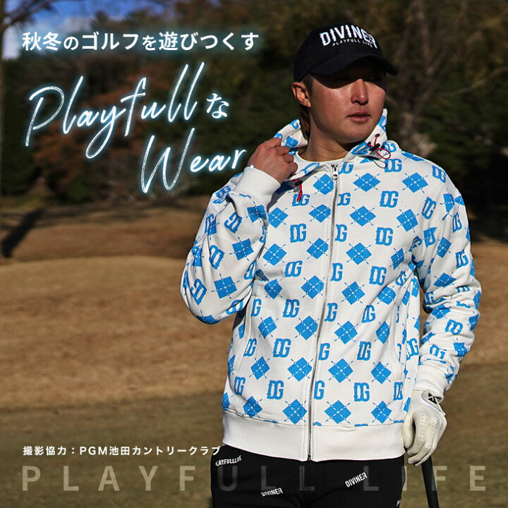 楽天市場】【DIVINER GOLF】ゴルフウェア メンズ パーカー ゴルフ 