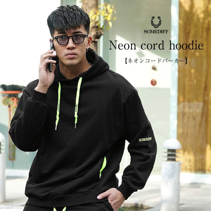 楽天市場 パーカー メンズ 長袖パーカー ブランド 大きいサイズ 長袖 ネオン おしゃれ ビター系 かっこいい メンズ 服 夏 夏服 夏物 お兄系 オラオラ系 ちょいワル タイト マッチョ Somediff Smdf サムディフ Joker