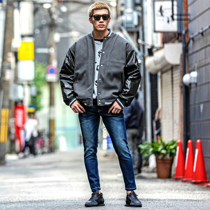 楽天市場】スタジャン メンズ オーバーサイズ ジャケット 冬  