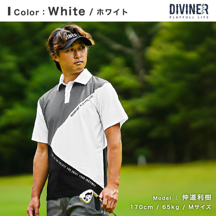 楽天市場】【DIVINER GOLF】 ゴルフウェア メンズ ポロシャツ メンズ 
