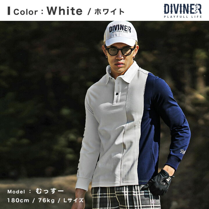 楽天市場】【DIVINER GOLF】ゴルフウェア メンズ ポロシャツ メンズ 