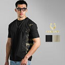 Tシャツ メンズ ストレッチ tシャツ 半袖 メッシュ 生地 クルーネック Tシャツ メンズ タイト 半袖 ロゴ tシャツ ブラック ベージュ 黒 ゴールド プリントTシャツ メンズ 筋トレ 半袖Tシャツ 細身 秋 秋服 秋物 秋冬 メンズファッション ちょいワル