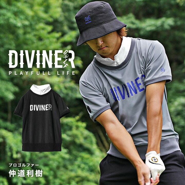 楽天市場】【DIVINER GOLF】 ゴルフウェア メンズ スタンドトレーナー 