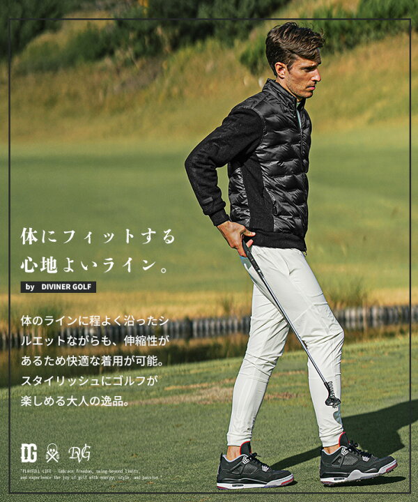 楽天市場】【DIVINER GOLF】 ゴルフウェア メンズ ダウンジャケット 袖 