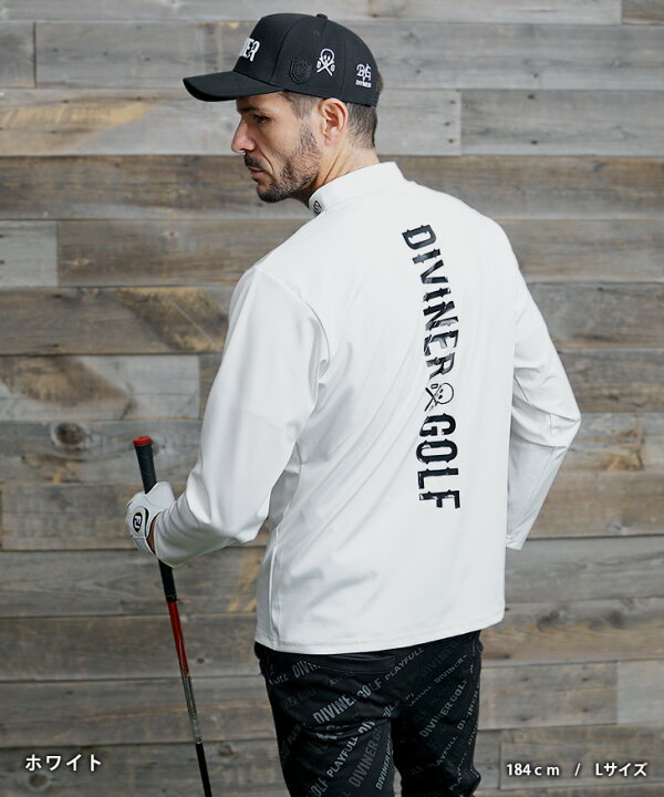 DIVINER GOLF] 長袖 トレーナー ゴルフウェア メンズ 総柄 スウェット 