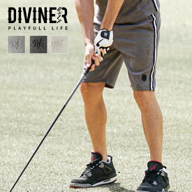 【DIVINER GOLF】 ゴルフウェア メンズ パンツ ブランド ハーフパンツ サイドライン ゴルフパンツ 短パン フェイクスウェード 半ズボン ショートパンツ 秋 秋夏 夏服 大きいサイズ XL XXL ライトグレー チャコールグレー オフホワイト JOKER ジョーカー ディバイナーゴルフ